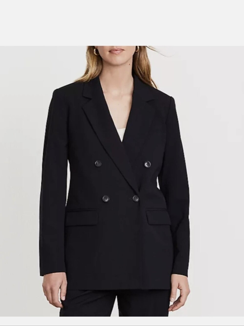 Loft Versa Classic Double-Breasted Black Women’s Blazer Sz.14 NWT